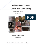 Arts and Crafts of Luzon (Highlands and Lowlands) : Module in Art 7