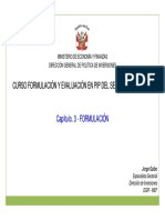 .CURSO FORMULACIÓN Y EVALUACIÓN EN PIP DEL SECTOR SANEAMIENTO 3A