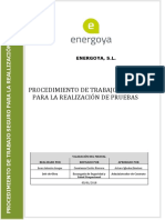 Procedimiento de Trabajo Seguro Realización de Pruebas PDF