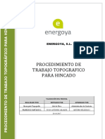 Procedimiento de Trabajo Topografico para Hincado Revision PDF