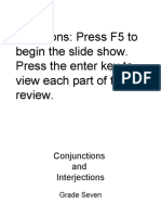 Directions: Press F5 To Begin The Slide Show. Press The Enter Key To View Each Part of The Review