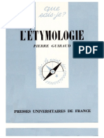Pierre Guiraud - L'étymologie (1964, PUF - Que Sais-Je - 1122) PDF
