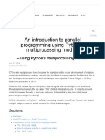 An Introduction To Parallel Programming Using Python's Multiprocessing Module