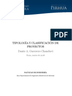 Tipologia y Clasificacion de Proy