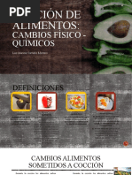 Cambios Físicos y Químicos en Cocción | PDF | Alimentos | Cocinando