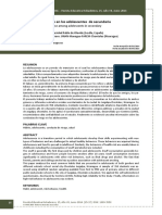 Hábitos de Consumo en Los Adolescentes de Secundaria: Risk Behaviors in Drug Use Among Adolescents in Secondary