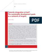 Towards Integration at Last? The Sustainable Development Goals As A Network of Targets