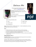 Basketweave Mitts: Pattern Design by Merri Purdy/Email Comments or Questions To
