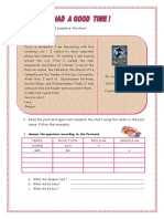 Read The Postcard and Complete The Chart.: Verbs Base Form Regular Irregular