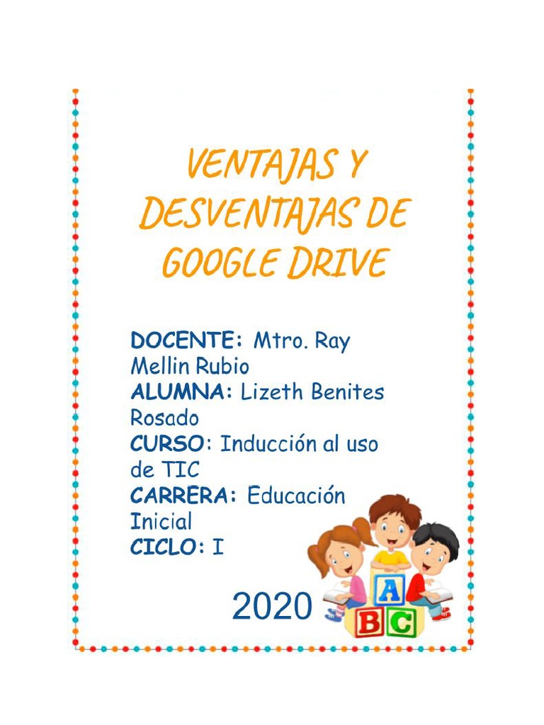 Ventajas y Desventajas de Google Drive | PDF
