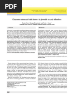 Characteristics and Risk Factors in Juvenile Sexual Offenders