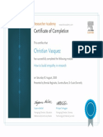 Christian Vasquez: Certificate of Completion