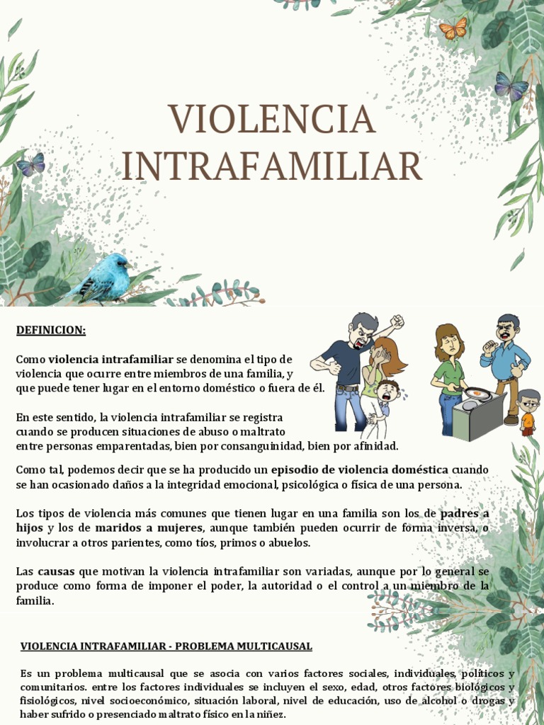 Tipos y causas de violencia intrafamiliar | PDF | Violencia doméstica ...
