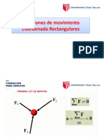 6 Ecuaciones de Movimiento Coordenadas Rectangulares