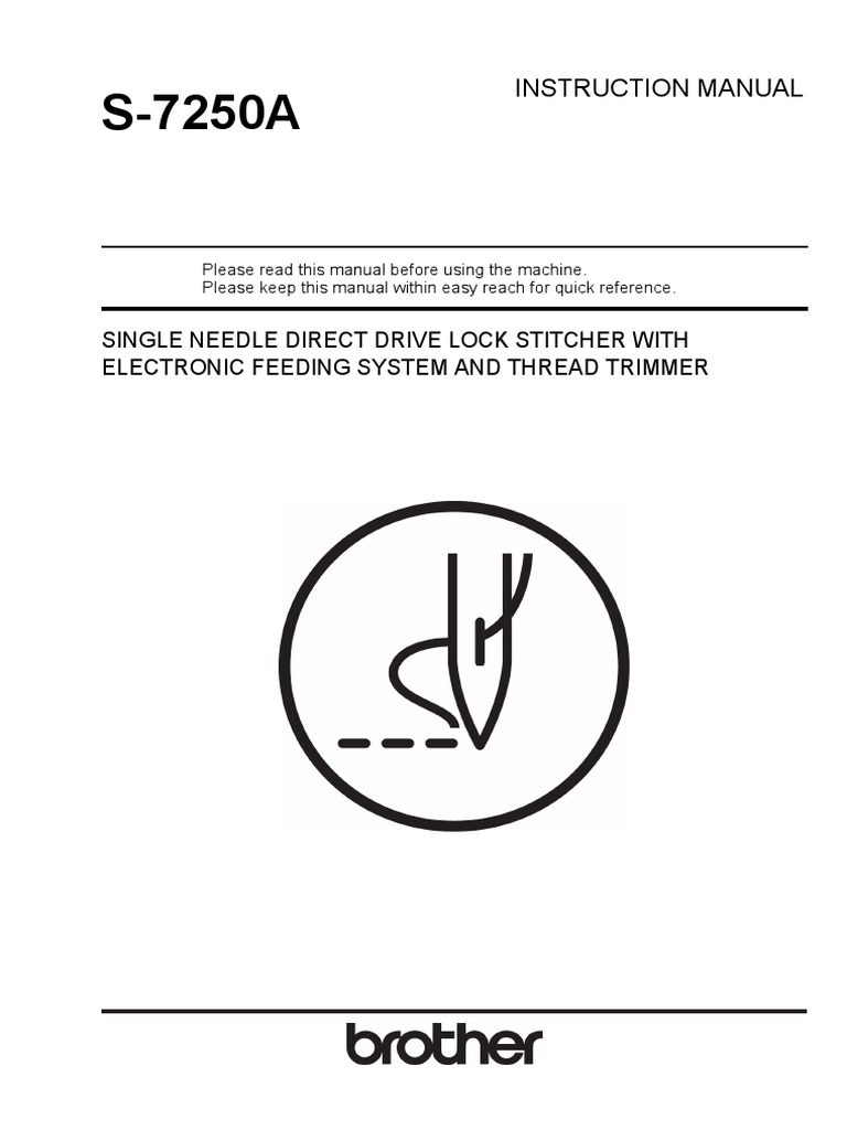 Brother Sewing Machine S7250a PDF Electrical Connector Ac Power
