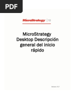 Microstrategy Desktop Descripción General Del Inicio Rápido