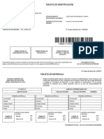 Tarjeta Identificacion PDT