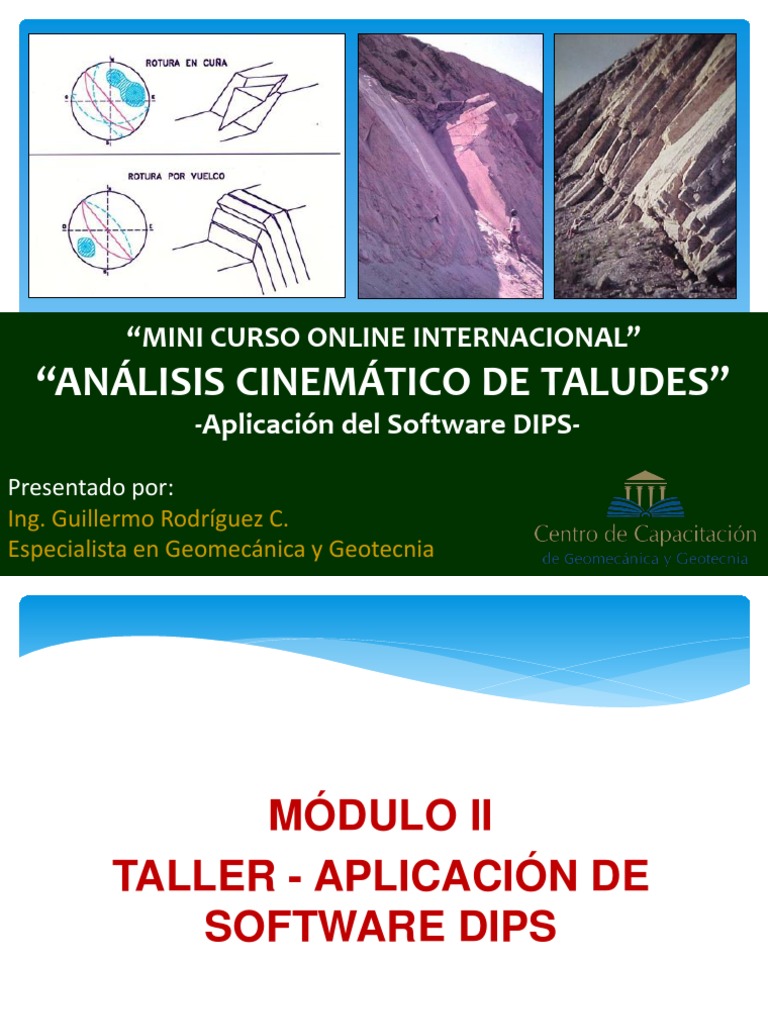 Curso Online: Análisis Cinemático DIPS | PDF | Falla (geología) | Estrato