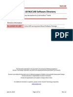 Nu-Lb-Nuc140 Software Directory: Directory Introduction For 32-Bit Numicro Family