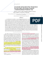 Salmonella Predictive Growth