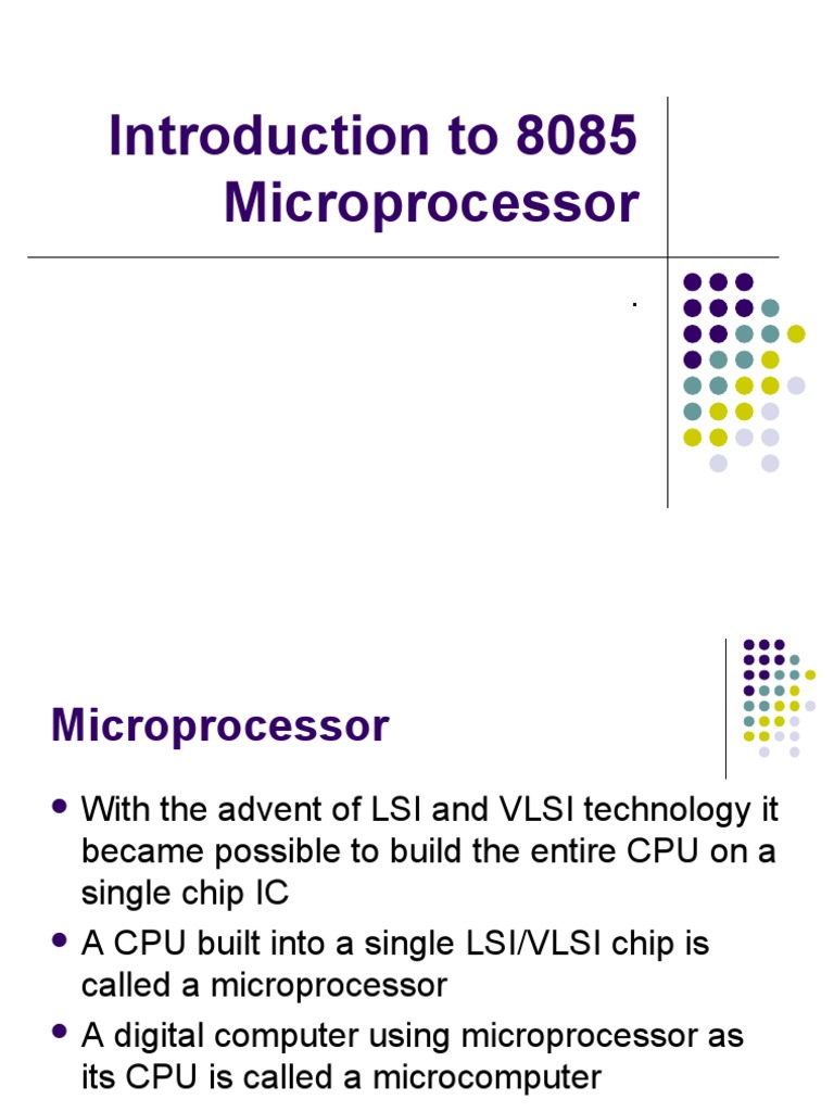 10-8085 Microprocessor-04-Aug-2020Material - I - 04-Aug-2020 ...