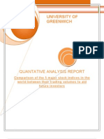 University of Greenwich: Quantative Analysis Report