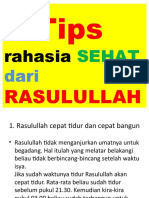 8 Tips Sehat Ala Rasulullah