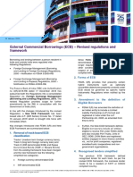External Commercial Borrowings (ECB) - Revised Regulations and Framework