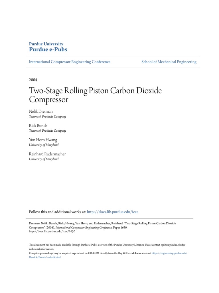 Two-Stage CO2 Compressor Design | PDF | Pump | Bearing (Mechanical)