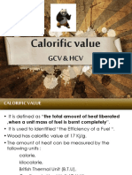 Calorific Value: GCV & HCV
