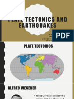 PL Ate Tectonics and Earthquakes: Hao Wei C. Hsu Earth Sciences University of Santo Tomas Senior High School
