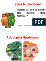 Psiquiatría Nutricional: Importa Lo Que Comemos para Nuestra Salud Mental???