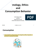 Technology, Ethics and Consumption Behavior