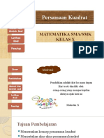 Latihan soal persamaan kuadrat sudah saya selesaikan. Silakan cek kembali jawabannya