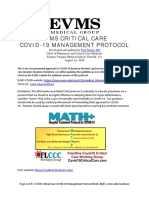 EVMS Critical Care COVID-19 Protocol