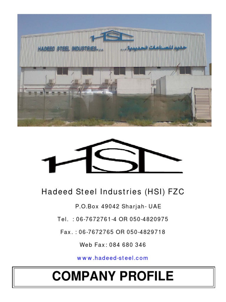 Hadeed Steel Industries Overview | PDF