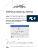 Foundation of Computational Fluid Dynamics Dr. S. Vengadesan Department of Applied Mechanics Indian Institute of Technology, Madras Lecture - 15