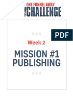 Mission #1 Publishing: Week 2