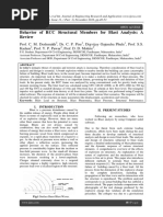 172 Behavior of RCC Structural Members For Blast Analysis: A Review