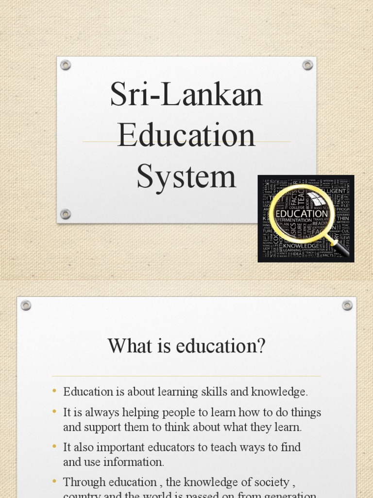 sri lankan education system research paper