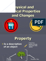 Physical and Chemical Properties and Changes