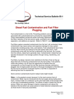 Diesel Fuel Contamination and Fuel Filter Plugging: Technical Service Bulletin 95-1