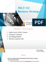 MGT 112 Global Business Strategy