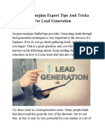 Jacques Nenejian Expert Tips and Tricks For Lead Generation