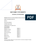 Mzumbe University: School of Business