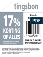 Gamma Kortingsbon 4 Grijswaarden NL