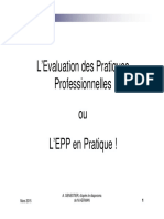 2015 Evaluation Des Pratiques Professionnelles