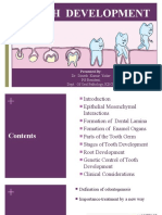 Tooth Development: Dr. Dinesh Kumar Yadav PG Resident, Dept. of Oral Pathology, KDCH