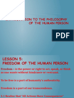 Intro to Philosophy of the Human Person