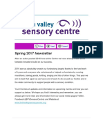 Forth Valley Sensory Centre Spring 2017 Newsletter